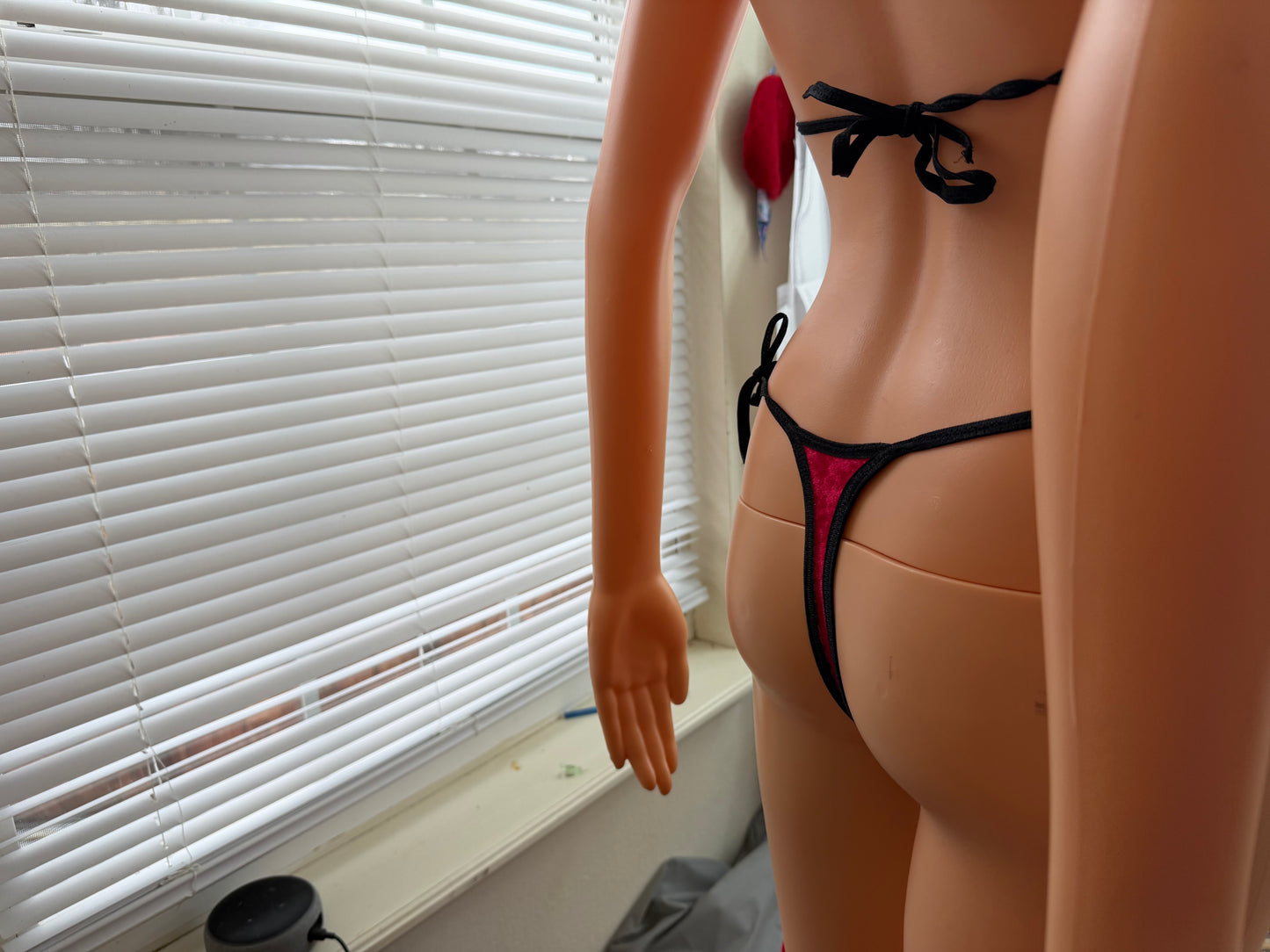 Valentine Crushed Red Velvet Valentine mini Bikini set