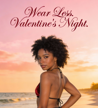 Valentine Crushed Red Velvet Valentine mini Bikini set